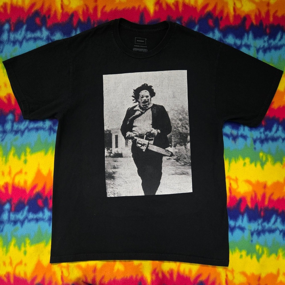 Dumbgood Texas Chainsaw Massacre Leatherface Horror Movie Graphic T-Shirt Large